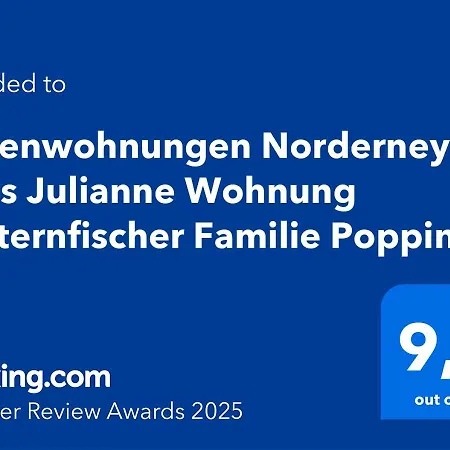 Ferienwohnungen Norderney Haus Julianne Wohnung Austernfischer Familie Poppinga Exterior photo